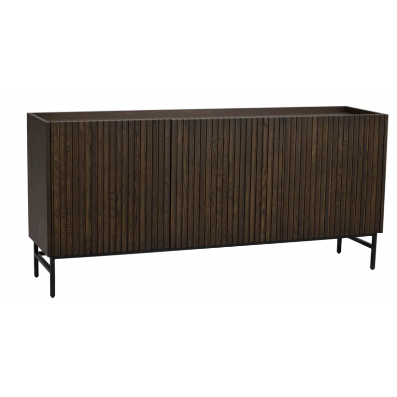 ROWICO Halifax sideboard 160 brown oak/black metal